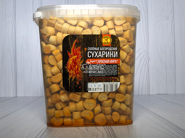 Сухарики с красной икрой в Перми