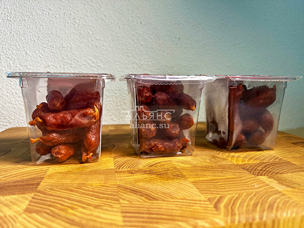 Колбаски МИНИ со вкусом аджики с/к (100 гр) в Перми