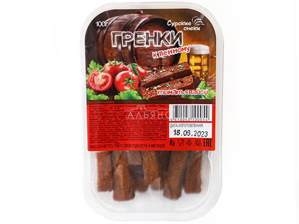 Сурские гренки Томат спайси (100 гр) в Перми