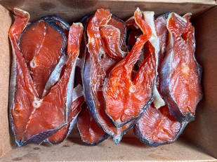 Камбала стейк по-царски: Стейк дикого лосося 