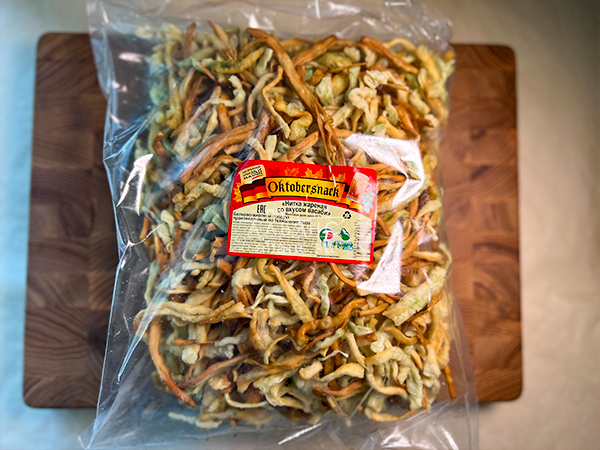 Нитка ЖАРЕНАЯ "Васаби" Oktobersnack 1 кг (сырный продукт) в Перми
