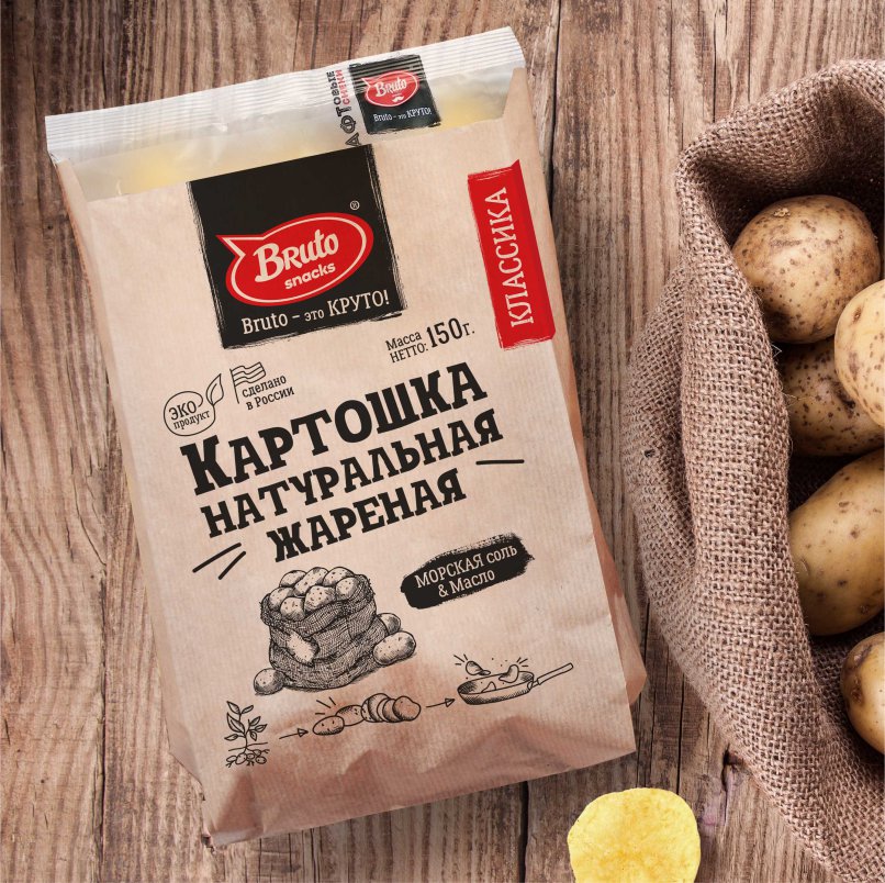 Картофель «Бруто» с солью 130 гр. в Перми