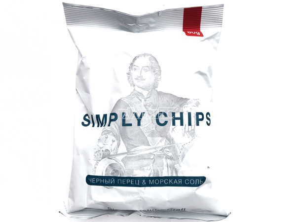 Картофельные чипсы "Simple chips" Морская соль и черный перец 80 гр. в Перми